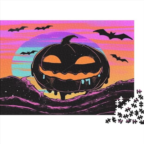 Halloween Pumpkin Puzzle 1000 Teile Erwachsene | | 1000 Teile Puzzle Für Erwachsene Und Kinder Ab 14 Jahren Holzpuzzle 1000pcs (75x50cm) von YUXINYUE