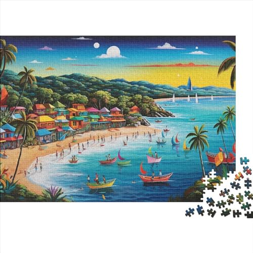 Holiday Bay 1000 Teile Puzzle Cartoon Geeignet Für Erwachsene Und Kinder Ab 12 Jahren 1000pcs (75x50cm) von YUXINYUE