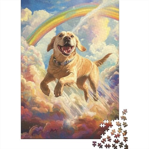 Labrador Retriever Puzzles 1000 Teile Schwer Puzzle Spielzeug Pädagogisches Spiel Impossible Herausforderung Spielzeug Für Erwachsene Kinder 1000pcs (75x50cm) von YUXINYUE