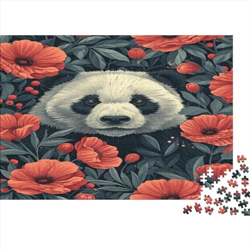 Panda Puzzle 1000 Teile Animal Classic Puzzle DIY Kit Holzspielzeug Unique Gift Home Decor 1000pcs (75x50cm) von YUXINYUE