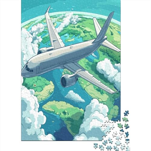 Passagierflugzeug Puzzles 1000 Teile Schwer Puzzle Spielzeug Lernspiel Impossible Herausforderung Spielzeug Für Erwachsene Und Kinder Ab 14 Jahren 1000pcs (75x50cm) von YUXINYUE