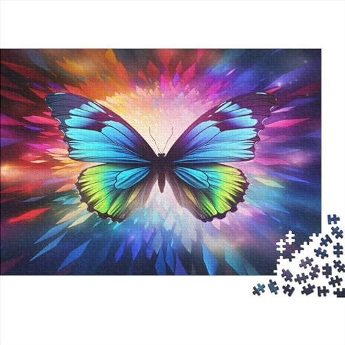 Puzzle 1000 Teile Erwachsene Gorgeous Butterfly Puzzles Für Erwachsene Lernspiel Herausforderungsspielzeug 1000-teilige Puzzles Für Erwachsene Kinder 1000pcs (75x50cm) von YUXINYUE