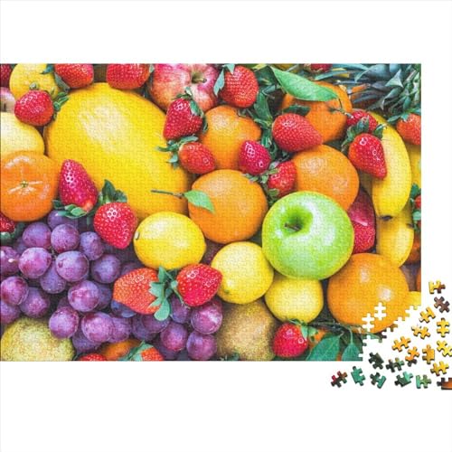 Puzzle 300 Teile Erwachsene Colorful Fruits Puzzles Für Erwachsene Lernspiel Herausforderungsspielzeug 300-teilige Cartoon Puzzles Für Erwachsene Kinder 300pcs (40x28cm) von YUXINYUE