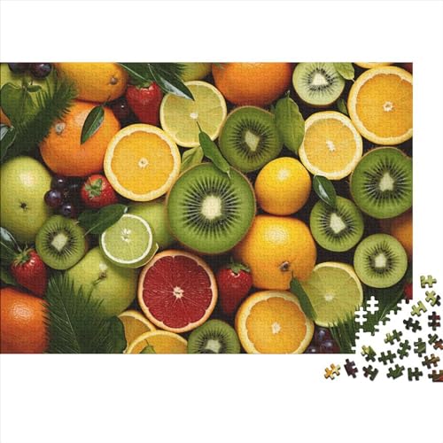 Puzzle 300 Teile Erwachsene Colorful Fruits Puzzles Für Erwachsene Lernspiel Herausforderungsspielzeug 300-teilige Cartoon Puzzles Für Erwachsene Kinder 300pcs (40x28cm) von YUXINYUE
