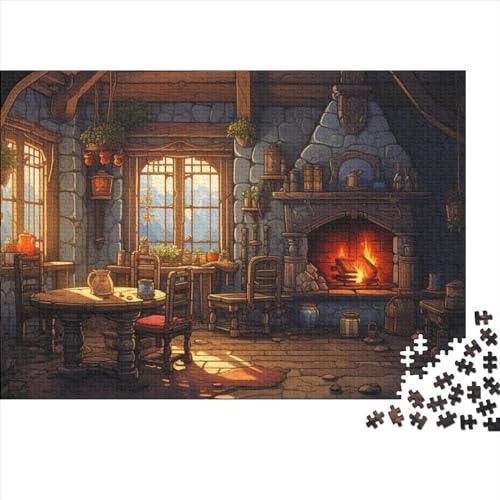Puzzle 300 Teile Erwachsene Cosy Cottage Puzzles Für Erwachsene Lernspiel Herausforderungsspielzeug 300-teilige Puzzles Für Erwachsene Kinder 300pcs (40x28cm) von YUXINYUE