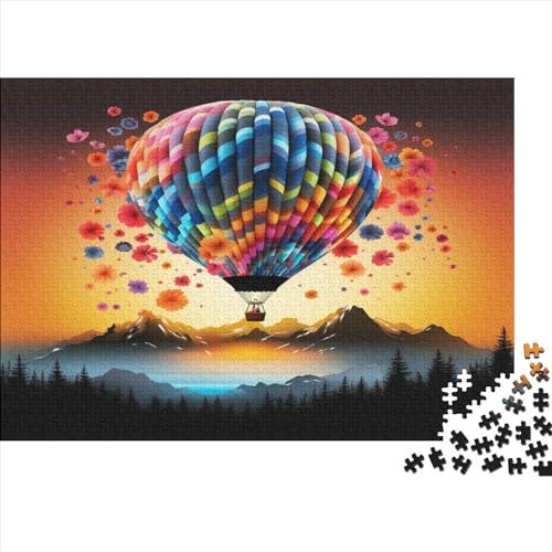 Puzzle 300 Teile Erwachsene Hot Air Balloon Puzzles Für Erwachsene Lernspiel Herausforderungsspielzeug 300-teilige Puzzles Für Erwachsene Kinder 300pcs (40x28cm) von YUXINYUE