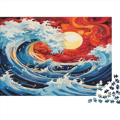 Puzzle 300 Teile Erwachsene Japanese Ukiyo-e Puzzles Für Erwachsene Lernspiel Herausforderungsspielzeug 300-teilige Puzzles Für Erwachsene Kinder 300pcs (40x28cm) von YUXINYUE