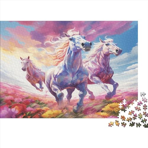 Puzzle 500 Teile Erwachsene Running Horse Puzzles Für Erwachsene Lernspiel Herausforderungsspielzeug 500-teilige Puzzles Für Erwachsene Kinder 500pcs (52x38cm) von YUXINYUE