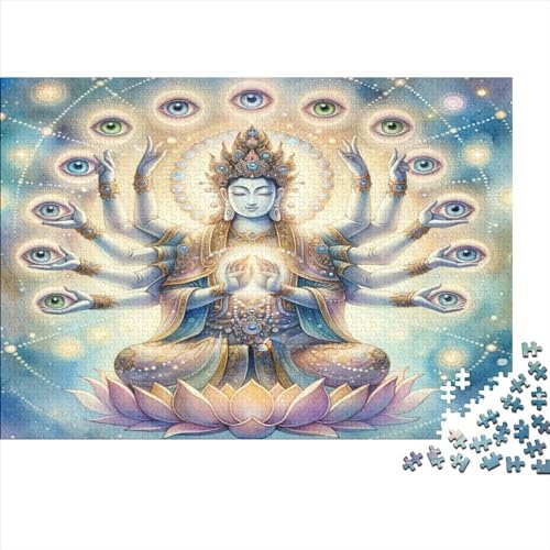 Puzzle 500 Teile Erwachsene Thousand Handed Guanyin Puzzles Für Erwachsene Lernspiel Herausforderungsspielzeug 500-teilige Puzzles Für Erwachsene Kinder 500pcs (52x38cm) von YUXINYUE