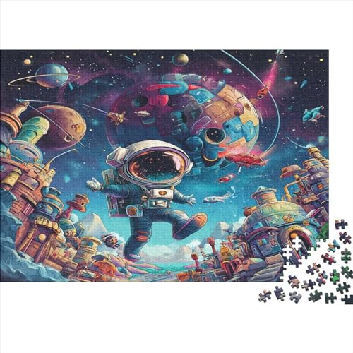 Puzzles Für Erwachsene 500 Teile Astronaut Puzzle Für Familienspielzeugspiel Holzpuzzle Family Time Brain Challenge 500pcs (52x38cm) von YUXINYUE