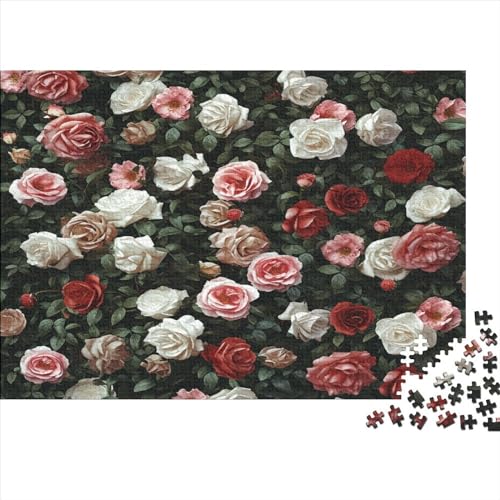 Rose 1000 Teile Puzzle, Premium Quality, Für Erwachsene Und Kinder Ab 12 Jahren Puzzle, 1000pcs (75x50cm) von YUXINYUE