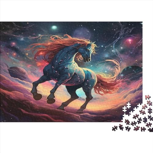 Running Horse Puzzles Für Erwachsene 500 Teile Puzzle Für Familienspielzeugspiel Holzpuzzle Family Time Brain Challenge 500pcs (52x38cm) von YUXINYUE
