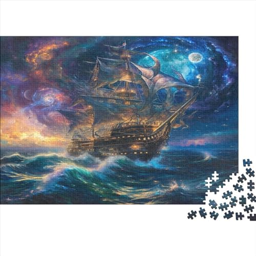Sailing Boat Puzzle 300 Teile Classic Puzzle DIY Kit Holzspielzeug Unique Gift Home Decor 300pcs (40x28cm) von YUXINYUE