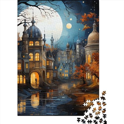 Stadtlandschaft Puzzles 1000 Teile Schwer Puzzle Spielzeug Pädagogisches Spiel Impossible Herausforderung Spielzeug Für Erwachsene Und Kinder Ab 14 Jahren 1000pcs (75x50cm) von YUXINYUE