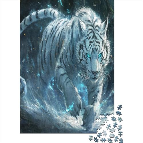 Tiger Puzzle 1000 Teile Schwer Puzzle Spielzeug Pädagogisches Spiel Impossible Herausforderungsspielzeug Für Erwachsene Und Kinder Ab 12 Jahren 1000pcs (75x50cm) von YUXINYUE