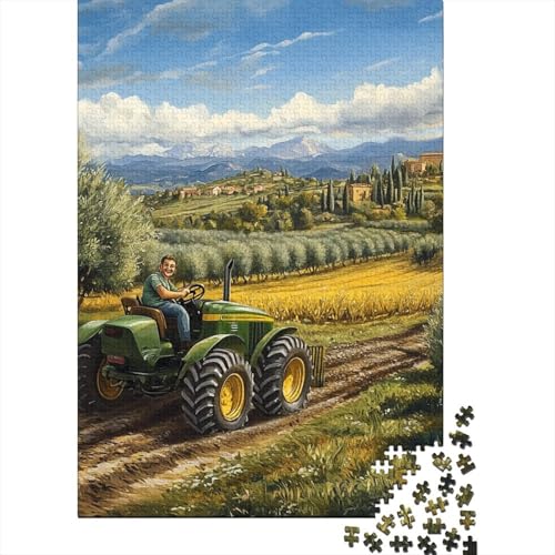 Traktor Puzzle 1000-teilige Schwer Puzzle Spielzeug Pädagogisches Spiel Impossible Herausforderung Spielzeug Für Erwachsene Und Kinder Ab 12 Jahren 1000pcs (75x50cm) von YUXINYUE