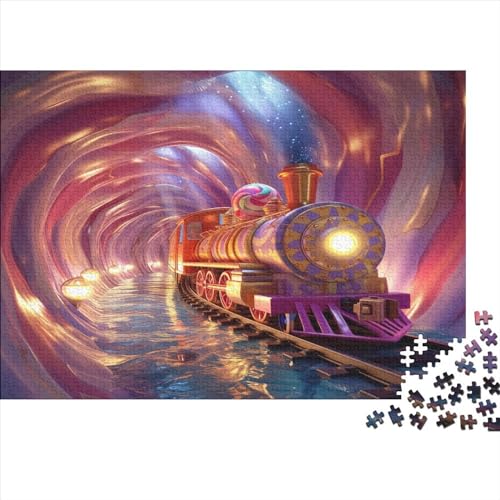 Vintage Train Puzzles Für Erwachsene 1000 Teile Puzzle Puzzle Für Lernspiele Wohnkultur Dekompressionsspiel Wohnkultur Geschenk 1000pcs (75x50cm) von YUXINYUE