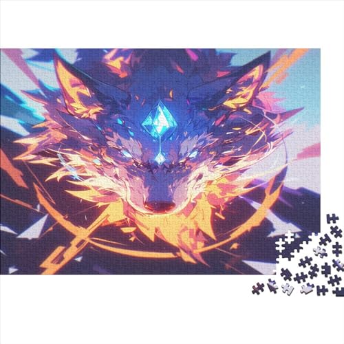 Wolf Art 1000 Teile Puzzle Animal Patterns Geeignet Für Erwachsene Und Kinder Ab 12 Jahren 1000pcs (75x50cm) von YUXINYUE