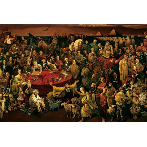 Puzzle für Erwachsene, 1000 Teile, stimulierendes Puzzle für Erwachsene, lustige Spiele für die Familie (38 x 26 cm) von YUXU