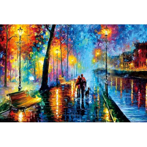 Puzzle für Erwachsene, 1000 Teile, stimulierendes Puzzle für Erwachsene, lustige Spiele für die Familie (38 x 26 cm) von YUXU