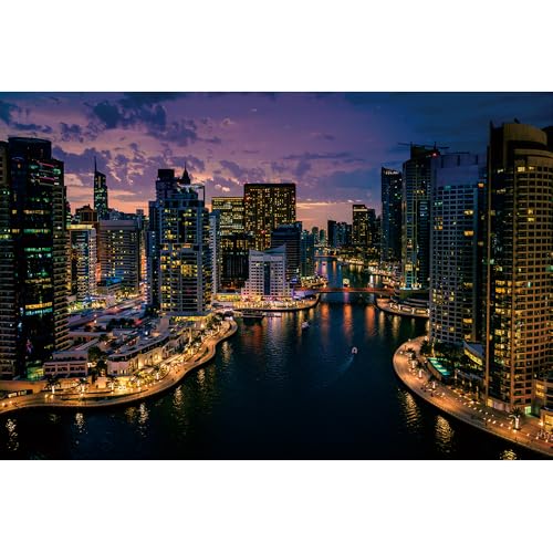 Puzzle für Erwachsene, 1000 Teile, stimulierendes Puzzle für Erwachsene, lustige Spiele für die Familie (38 x 26 cm) von YUXU