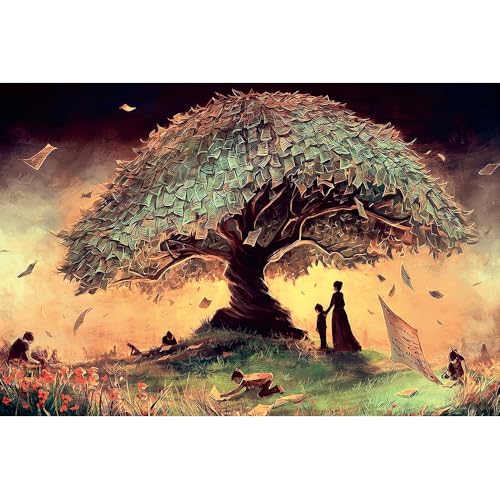 Puzzle für Erwachsene, 1000 Teile, stimulierendes Puzzle für Erwachsene, lustige Spiele für die Familie (52 x 38 cm) von YUXU