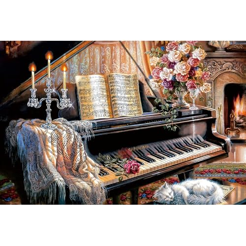 Puzzle für Erwachsene, 1000 Teile, stimulierendes Puzzle für Erwachsene, lustige Spiele für die Familie (70 x 50 cm) von YUXU