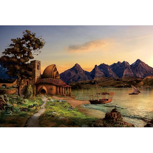 Puzzle für Erwachsene, 1000 Teile, stimulierendes Puzzle für Erwachsene, lustige Spiele für die Familie (70 x 50 cm) von YUXU