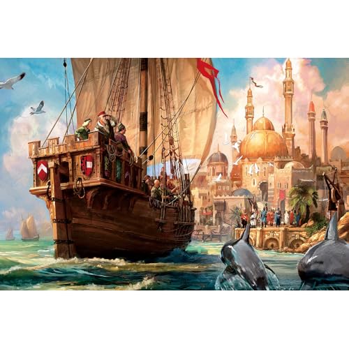 Puzzle für Erwachsene, 1000 Teile, stimulierendes Puzzle für Erwachsene, lustige Spiele für die Familie (70 x 50 cm) von YUXU