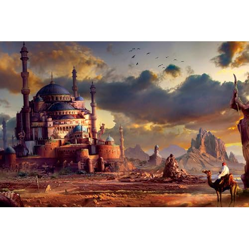 Puzzle für Erwachsene, 1000 Teile, stimulierendes Puzzle für Erwachsene, lustige Spiele für die Familie (70 x 50 cm) von YUXU
