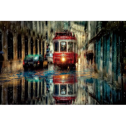 Puzzle für Erwachsene, 1000 Teile, stimulierendes Puzzle für Erwachsene, lustige Spiele für die Familie (70 x 50 cm) von YUXU