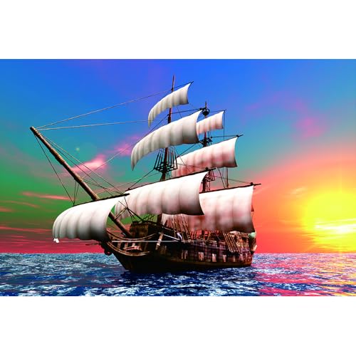Puzzle für Erwachsene, 1000 Teile, stimulierendes Puzzle für Erwachsene, lustige Spiele für die Familie (70 x 50 cm) von YUXU