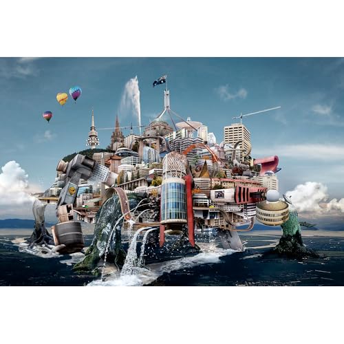 Puzzle für Erwachsene, 2000 Teile, stimulierendes Puzzle für Erwachsene, lustige Spiele für die Familie (100 x 70 cm) von YUXU