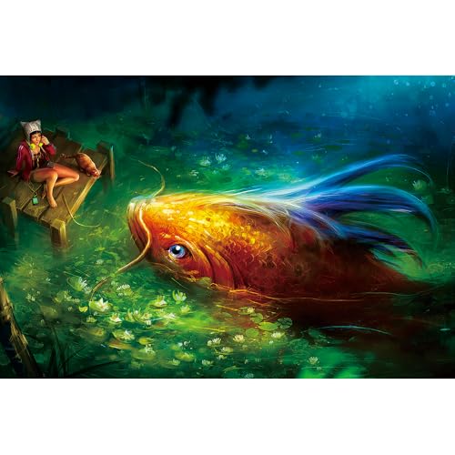 Puzzle für Erwachsene, 2000 Teile, stimulierendes Puzzle für Erwachsene, lustige Spiele für die Familie (100 x 70 cm) von YUXU