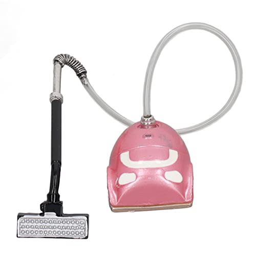 Miniatur -Staubsauger 1:12 Puppenhauszubehör mit Lebhaften Details für Geschenke und Spielzeug für Heimdekoration (PINK) von YUYTE