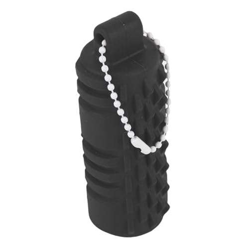 YUYTE 3D -gedrucktes Spiky Key Fidget Toy für Erwachsene Grip, Wichtige Anhänger Zappel -sensorisches Spielzeug für Klassenzimmer Büro Ruhige Räume mit Rollenform Kleiner Spikes (Black) von YUYTE