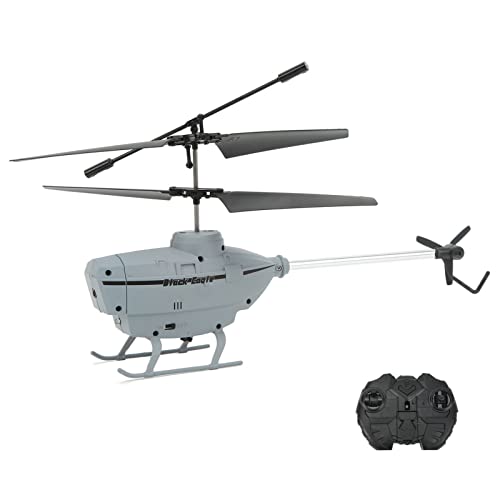 YUYTE Flexibler RC-Hubschrauber, Ferngesteuert, Gute Verarbeitung, Kleine Größe, Familie und Freunde, Geeignet für Innen- und Außenflüge (Gray) von YUYTE