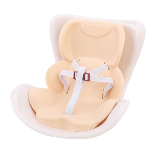 YUYTE Puppenautossitzschutz, 17 cm Gefüllte Spielzeugfahrzeuglüftungsantrieb mit 4-6,7 Zoll Puppen-Plüschspielzeug mit 2 Zubehör 1 Diffusor für die Autodekoration Kompatibel (Beige) von YUYTE