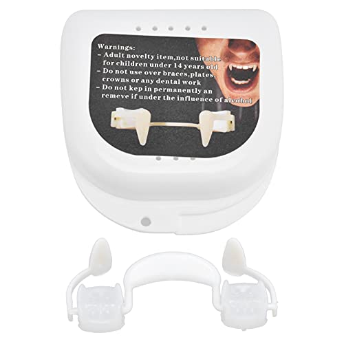 YUYTE Vampir -Bisszähne Vampirzähne Rückfahrbare Falsche Zähne für Halloween Cosplay Soft Silicon -Zahnersatz für Werwolf Zombie Kostüm von YUYTE