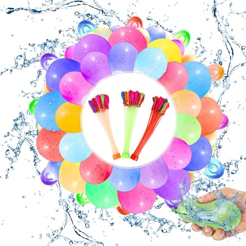 YUZHEDM Pack of 944 Water Bomb Balloons Self Closing Water Bombs Water Bombs Self Closing Colourful Mixed Water Balloons,Perfekt für Geburtstagsfeiern, Strandpartys und Spiele im Freien von YUZHEDM