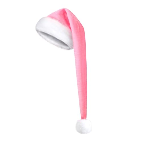 YUZIMEI Weihnachtsmannmütze, animierte bequeme Haltbarkeit, Plüsch, Neuheit Hut für Weihnachten und Neujahr - Rosa - 45 YUZIMEI Weihnachtsmannmütze, animierte bequeme Haltbarkeit, Plüsch, Neuheit Hut für Weihnachten und Neujahr - Rosa - 45 von YUZIMEI