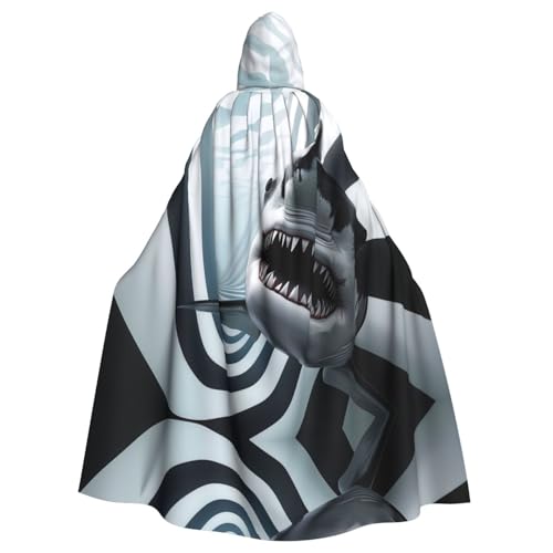 YVNKHKU 2D Shark Fashion Kapuzenumhang - Stilvoller und vielseitiger Umhang für Halloween und mehr YVNKHKU 2D Shark Fashion Kapuzenumhang - Stilvoller und vielseitiger Umhang für Halloween und mehr von YVNKHKU