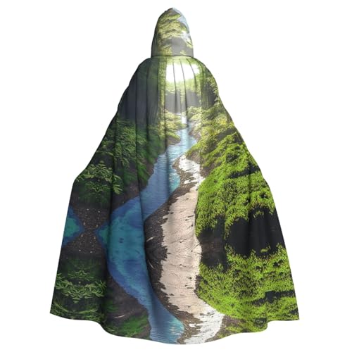 YVNKHKU Forests and Rivers Fashion Hooded Cape - Stylish and Versatile Cape for Halloween and More YVNKHKU Forests and Rivers Fashion Hooded Cape - Stylish and Versatile Cape for Halloween and More von YVNKHKU