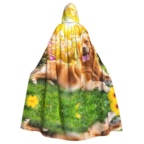YVNKHKU Modischer Kapuzenumhang mit Golden Retriever – Stilvoller und vielseitiger Umhang für Halloween und mehr YVNKHKU Modischer Kapuzenumhang mit Golden Retriever – Stilvoller und vielseitiger Umhang für Halloween und mehr von YVNKHKU