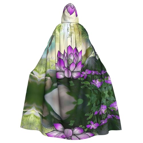 YVNKHKU Modischer Kapuzenumhang mit Lotusblüte – stilvoller und vielseitiger Umhang für Halloween und mehr YVNKHKU Modischer Kapuzenumhang mit Lotusblüte – stilvoller und vielseitiger Umhang für Halloween und mehr von YVNKHKU