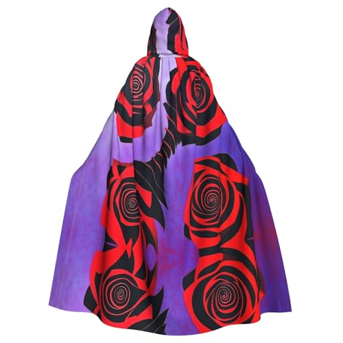 YVNKHKU Modischer Kapuzenumhang mit abstrakter Rauchrose. Stilvoller und vielseitiger Umhang für Halloween und mehr YVNKHKU Modischer Kapuzenumhang mit abstrakter Rauchrose. Stilvoller und vielseitiger Umhang für Halloween und mehr von YVNKHKU