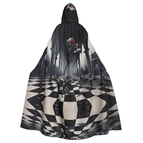 YVNKHKU Schach und Rosen Fashion Kapuzenumhang - Stilvoller und vielseitiger Umhang für Halloween und mehr YVNKHKU Schach und Rosen Fashion Kapuzenumhang - Stilvoller und vielseitiger Umhang für Halloween und mehr von YVNKHKU