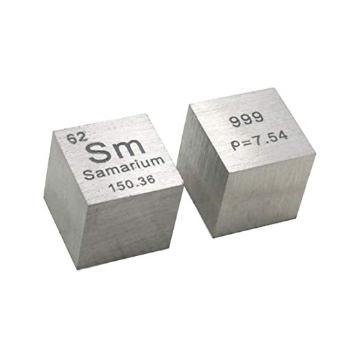 10 mm Samariumwürfel, 99,9% reines Metall Samariumwürfel-chemische Element-Sammlung Hand Made DIY Hobbies Crafts Display 10 mm Samariumwürfel, 99,9% reines Metall Samariumwürfel-chemische Element-Sammlung Hand Made DIY Hobbies Crafts Display von YVZOTCK