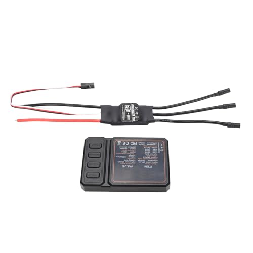 YWBL-WH 20A RC Bürstenloser ESC, Einstellbare Drosselklappenreaktion für Modellierungsbegeisterte, 2-3s Lipo-Eingang, 5V 2A BEC-Ausgang, Regenfisch-Elektro-Geschwindigkeits-Controller von YWBL-WH