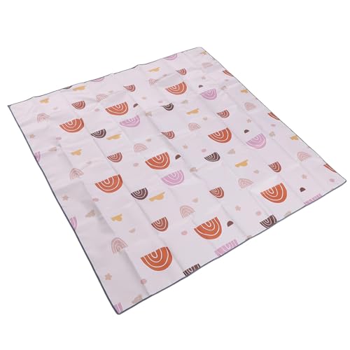 YWBL-WH Anti -Slip -Baby -Spielmatte, Wasserdichter Schmutzsicherer Tragbarer Bodenmatte für Hochstuhl, Picknickkriechen von YWBL-WH